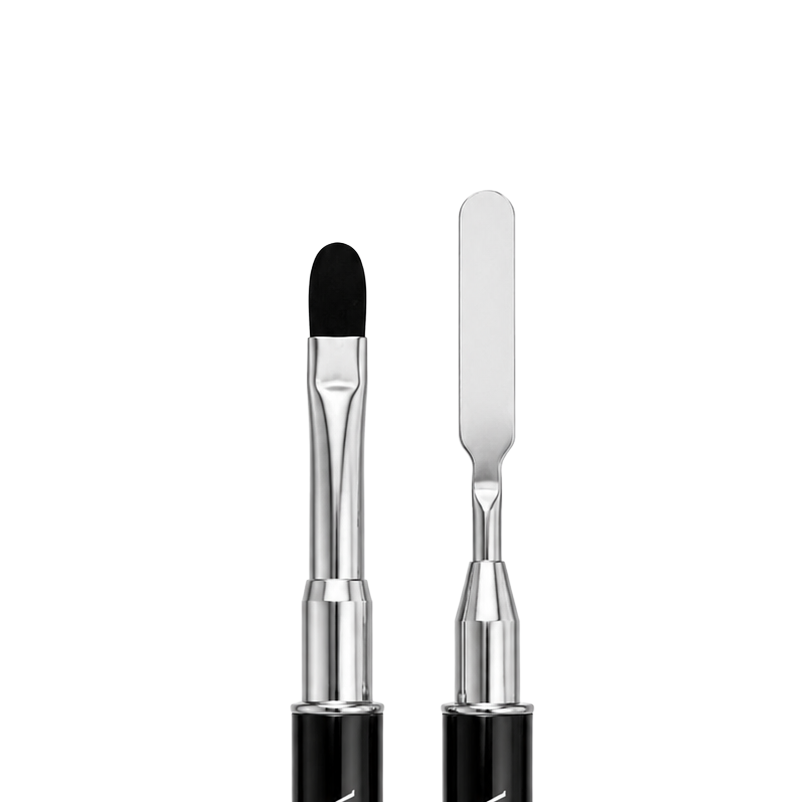 Combo Brush – Oval Gel Brush & Spatel